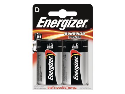 Alkalická baterie Energizer Power D/LR20 1.5V, 2ks, EN-E300152200