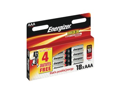 Alkalická baterie Energizer Max AAA 1.5V, 18ks, EN-53541412700