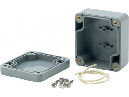 Krabička ABS plast, IP 65, tmavě šedá 64 x 58 x 35 mm (RND 455-00206)