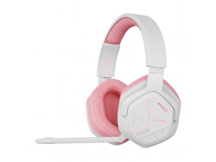 Bezdrátová herní sluchátka Dareu EH755 Bluetooth 2.4 G (růžová)