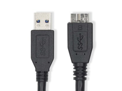 USB kabel | USB 3.2 Gen 1 | USB-A Zástrčka | USB Micro-B Zástrčka | 5 Gbps | Poniklované | 0.50 m | Kulatý | PVC | Modrá | Label
