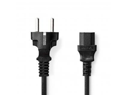 Nedis napájecí kabel zástrčka UNISCHUKO - IEC-320-C13 černý, 3 m (CEGL10030BK30)
