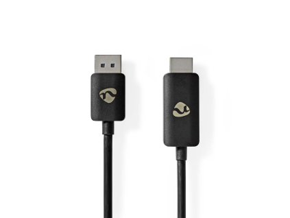 DisplayPort adaptér | DisplayPort Zástrčka | Konektor HDMI ™ | 8K@30Hz | Poniklované | Přímý | 1.80 m | Kulatý | TPE | Černá | Box