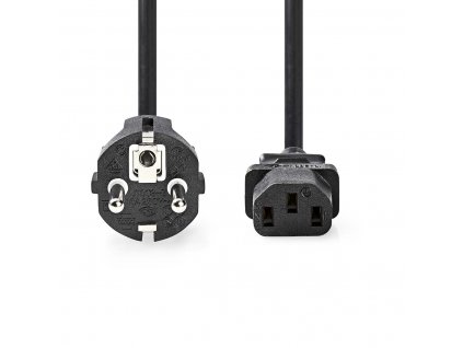 Nedis napájecí kabel zástrčka UNISCHUKO - IEC-320-C13 černý, 10 m (CEGL10030BK100)