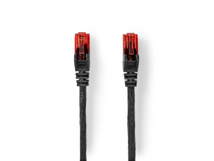 Síťový kabel CAT6 | RJ45 Zástrčka | RJ45 Zástrčka | U/UTP | 50.0 m | Venkovní | Kulatý | PE | Černá | Label