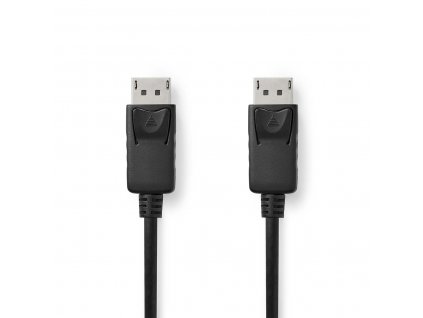 Nedis propojovací kabel zástrčka DisplayPort – zástrčka DisplayPort, 4K 60Hz, 2m, černá (CCGL37010BK20)