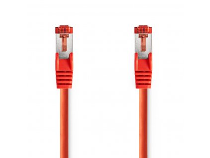 Nedis síťový kabel S/FTP CAT6, zástrčka RJ45 - zástrčka RJ45, 2 m, LSZH, červená (CCGL85221RD20)