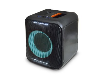 Reproduktor Bluetooth® Party | Maximální doba přehrávání na baterie: 5 hod | 150 W | Držadlo | Párty osvětlení | Propojitelný | Ekvalizér | Černá / Oranžová