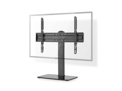 Nedis TVSM2040BK stojan s TV držákem 37 - 70", 40 kg, nastavitelná výška, tvrzené sklo, černý