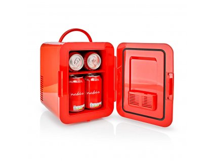 Nedis KAFR120CRD přenosná mini lednička, 4 l, AC 100 - 240 V / 12 V , červená