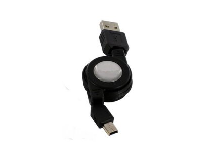 22901 1 usb a mini usb zatazitelny kabel 0 75m