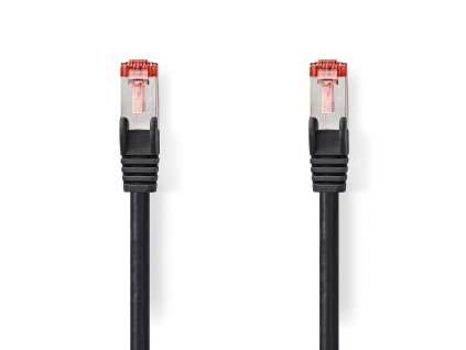 Nedis síťový kabel S/FTP CAT6, zástrčka RJ45 - zástrčka RJ45, 1.5 m, LSZH, černá (CCGL85221BK15)