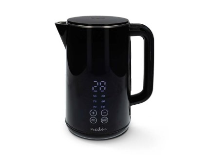 Rychlovarná konvice | 1,70 l | Plast | Černá | 50,60,70,80,90,100 °C | Ukazatel teploty | Otočný o 360 stupňů | Skryté topné těleso | Řadič Strix® | Ochrana proti vaření nasucho