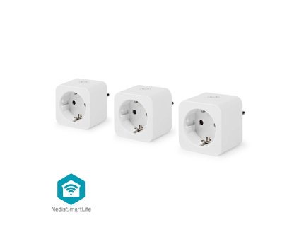 SmartLife Chytrá Zásuvka | Wi-Fi | Měřič výkonu | 3680 W | Type F (CEE 7/7) | 0 - 55 °C | Android™ / IOS | Bílá | 3 kusů