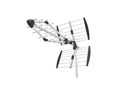 Venkovní anténa | UHF | Rozsah příjmu: ≥50 km | LTE700 | Zesílení: 13.5 dB | 75 Ohm | Délka antény: 1085 mm | ABS / Hliník