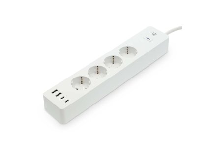 SmartLife Prodlužovací Přívod | Wi-Fi | Hybridní (CEE 7/7) / USB A / USB-C ™ | 16 A | 3680 W | 2.00 m | 0 - 55 °C | Android™ / IOS | Bílá