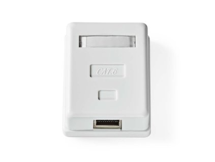 Síťový nástěnný box | Na zeď | 1-Port port(s) | STP CAT6 | Přímý | Zásuvka | Pozlacené | PVC | Bílá | Box