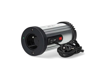 Nedis PIM15012EGY měnič napětí 12 V na 230 V, 150 W, 1x USB výstup, 1 CZ zásuvka