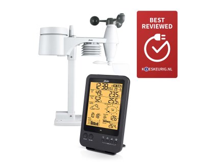 Alecto WS-4700 profesionální meteostanice s bezdrátovým čidlem, černá
