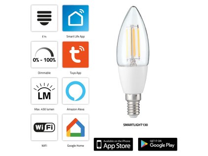 SMARTLIGHT130 Inteligentní žárovka LED s Wi-Fi