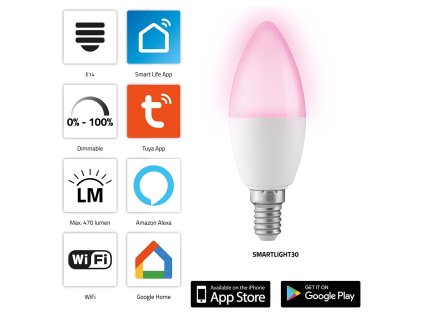 SMARTLIGHT30 Chytrá barevná LED lampa s Wi-Fi
