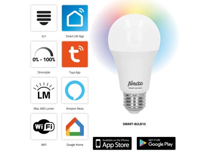 SMART-BULB10 Chytrá barevná LED lampa s Wi-Fi
