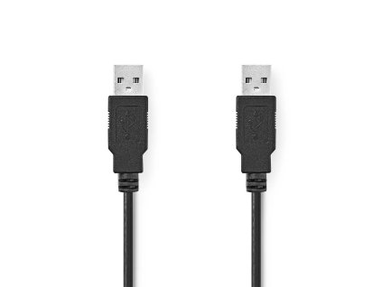 Nedis propojovací kabel USB 2.0 zástrčka USB A - zástrčka USB A, 5 m, černá (CCGL60000BK50)