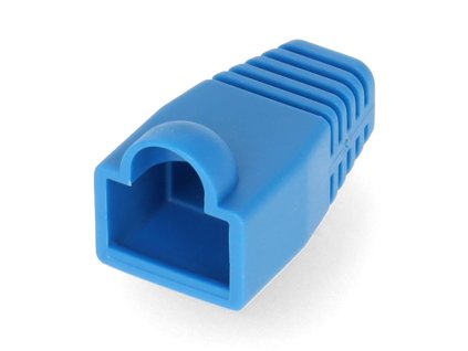 Odlehčovací Manžeta | RJ45 | PVC | Modrá | Box | 10 kusů