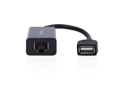 USB Extender | USB 2.0 | 1x USB-A Zástrčka | 1x RJ45 Female | 1x USB-A Zásuvka | 1x RJ45 Female | 50 m | 480 Mbps | Poniklované | Kulatý | PVC | Černá | Box