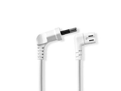 Nedis napájecí kabel zástrčka EURO - IEC-320-C7, bílá, 2 m (CEGL11055WT20)