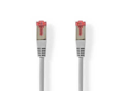 Nedis síťový kabel SF/UTP CAT6, zástrčka RJ45 - zástrčka RJ45, 0.25 m, šedá (CCGL85220GY005)