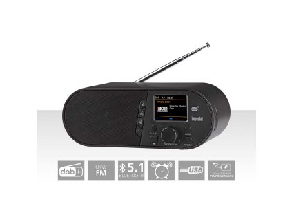 Imperial d105 radiopřijímač DAB+ / FM, Bluetooth, 2.4" barevný displej, černá