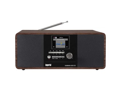 IMPERIAL DABMAN i200 CD radiopřijímač DAB+ / FM / INTERNET / BLUETOOTH, dekor dřevo, hnědá