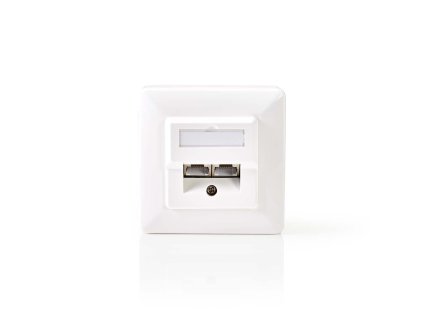 Síťový nástěnný box | Ve zdi | 2 Porty port(s) | CAT5e | Přímý | Zásuvka | Pozlacené | ABS | Bílá | Box