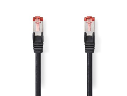 Nedis síťový kabel S/FTP CAT6, zástrčka RJ45 - zástrčka RJ45, 30 m, LSZH, černá (CCGL85221BK300)