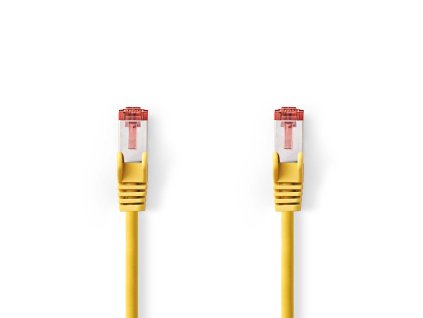 Nedis síťový kabel S/FTP CAT6, zástrčka RJ45 - zástrčka RJ45, 15 m, LSZH, žlutá (CCGL85221YE150)