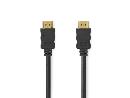 Nedis High Speed HDMI kabel s ethernetem, 4K až 18 GB/s, zástrčka HDMI - zástrčka HDMI, 10 m, černá (CVGL34060BK100)