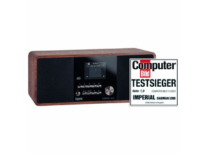 Imperial DABMAN i200 multifunkční radiopřijímač DAB+, FM, Internet, dekor hnědé dřevo