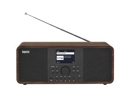 Imperial DABMAN i205 hybridní radiopřijímač DAB+, FM, Internet, Bluetooth, dekor hnědé dřevo