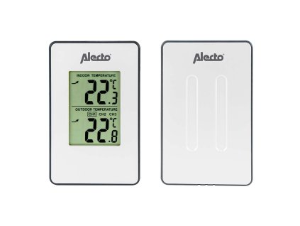 Alecto WS-1050 meteorologická stanice s bezdrátovým senzorem, bílá