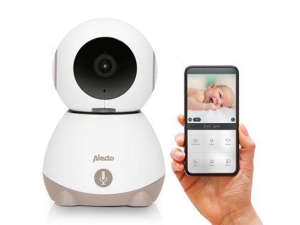 Alecto SMARTBABY10BE dětská WiFi chůvička s kamerou bílá/taupe