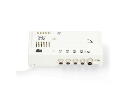 Nedis SAMP42241WT domovní zesilovač TV signálu 47 - 862 MHz, 20 dB, 4 výstupy