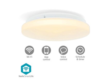 SmartLife Stropní světlo | Wi-Fi | RGB / Teplé až chladné bílé | Kulatý | Průměr: 260 mm | 1820 lm | 2700 - 6500 K | IP44 | Energetická třída: F | Android™ / IOS