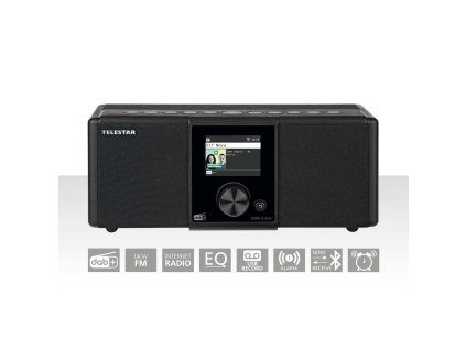 DIRA S21i+ EWF Multifunkční stereo rádio DAB+ / FM / Internet / Bluetooth černá