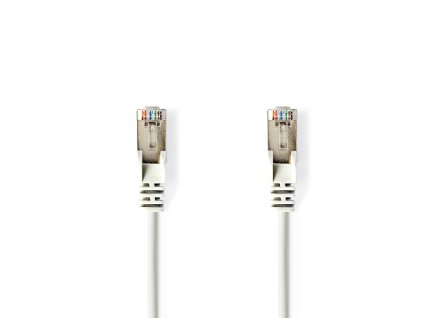 Síťový kabel CAT5e | SF / UTP | RJ45 Zástrčka | RJ45 Zástrčka | 5.00 m | Kulatý | PVC | Bílá | Blistr
