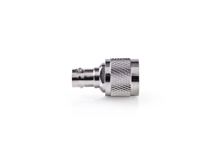 Satelitní/Anténní Adaptér | N Zástrčka | BNC Zásuvka | Poniklované | 50 Ohm | Přímý | Kov | Stříbrná | 10 kusů | Obálka