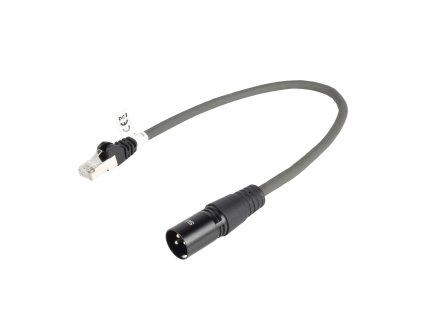 DMX kabel XLR 3pin zástrčka - RJ45 zástrčka 0.30 m Sweex