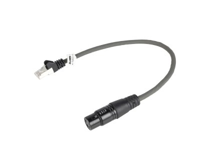 DMX kabel XLR 3pin zásuvka - RJ45 zástrčka 0.30 m Sweex