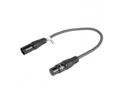 DMX kabel XLR 3pin zástrčka - XLR 5pin zásuvka 0.3 m Sweex