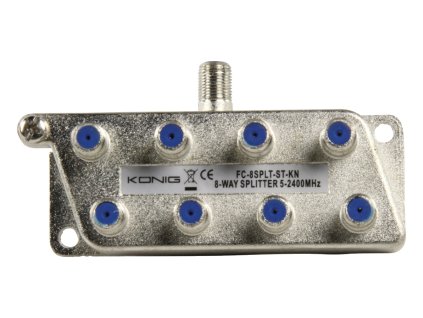 Satelitní Rozbočovač Satelitní F Rozdělovač 18.5 dB / 5-2400 MHz - 8 Výstupy